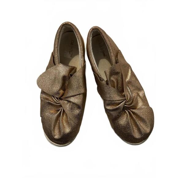 Cat & Jack Shoes - Cat & Jack Fancy Slip-On Shoes - Shiny Bronze sz 5